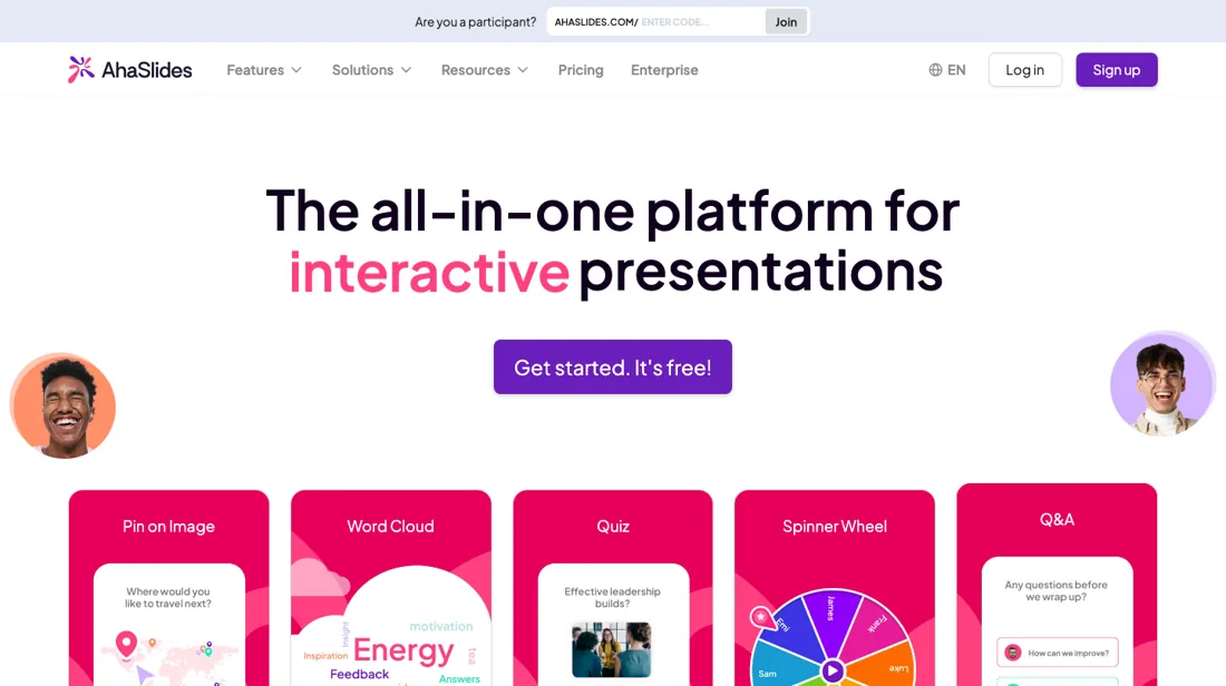 AhaSlides product