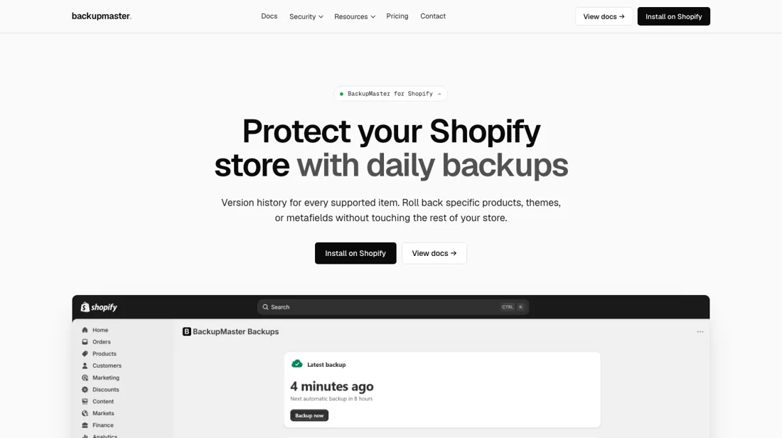 BackupMaster product