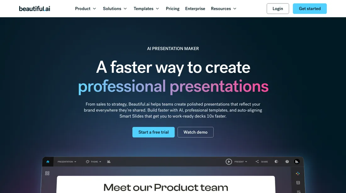 Beautiful.ai product