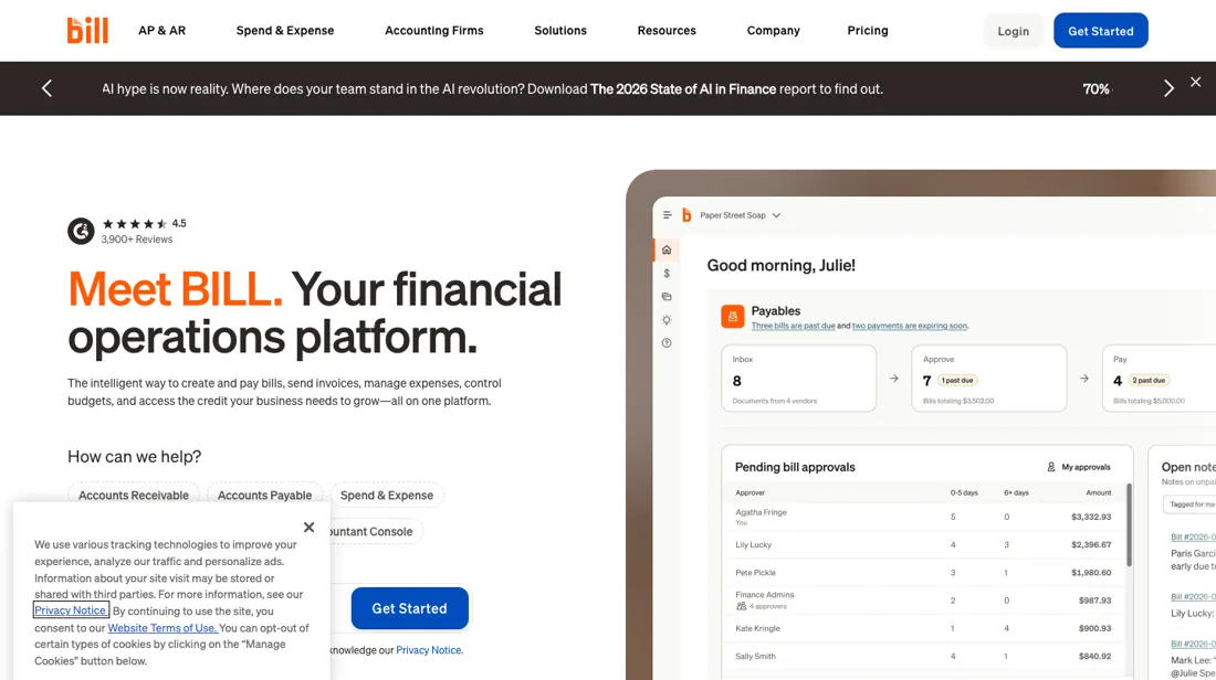 Bill.com product