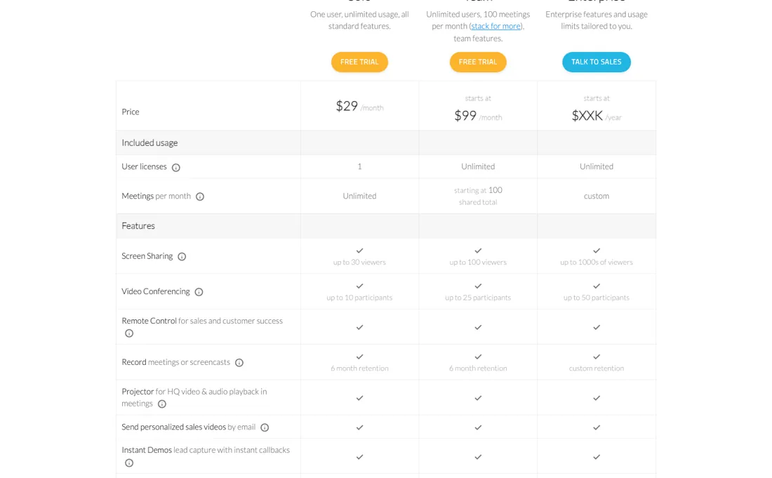 CrankWheel pricing page