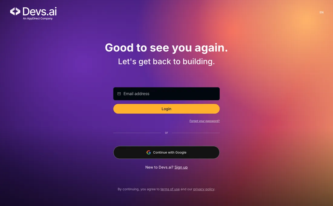Devs.ai pricing page