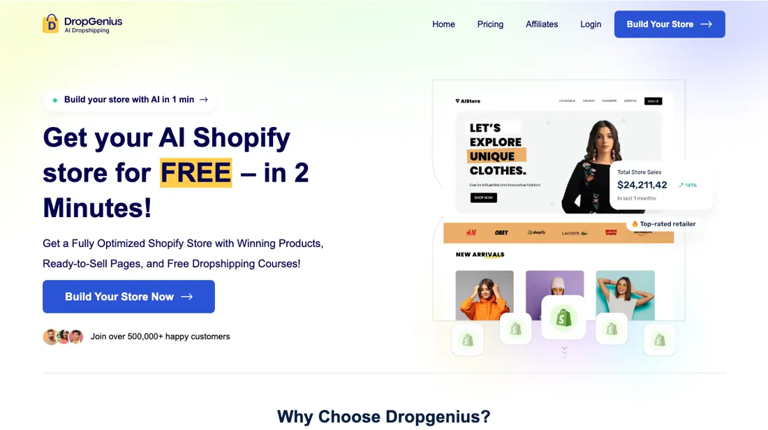 DropGenius product