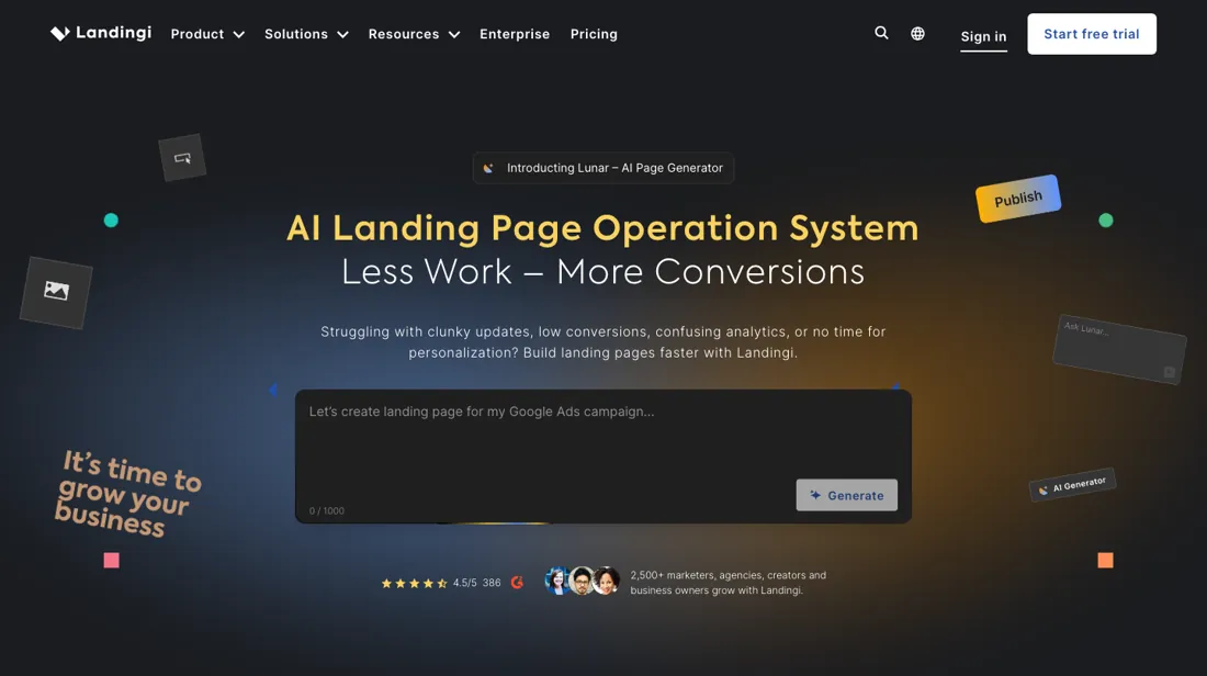 Landingi product
