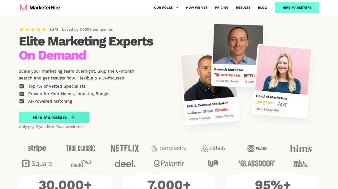 MarketerHire product