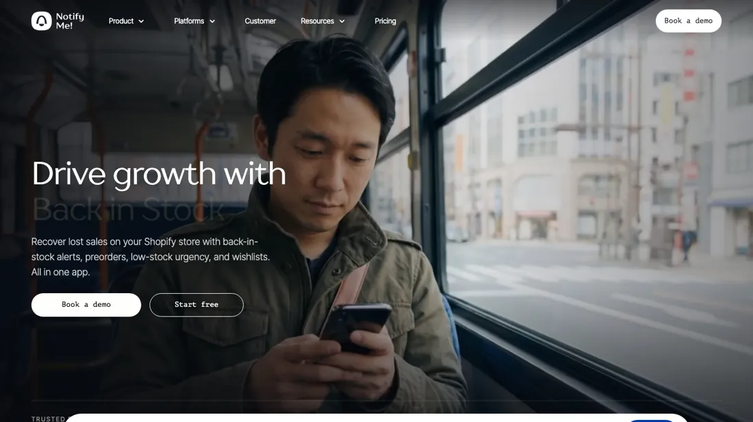 Notify Me product