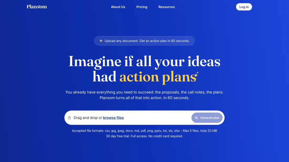 Plansom product