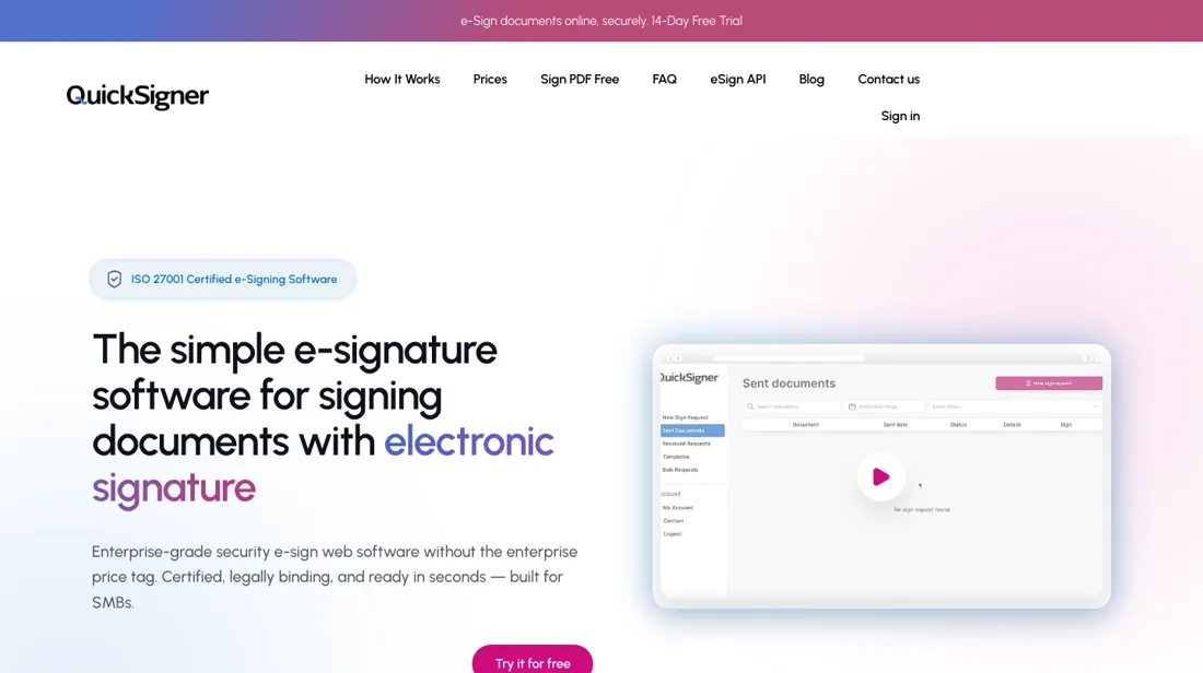 QuickSigner product