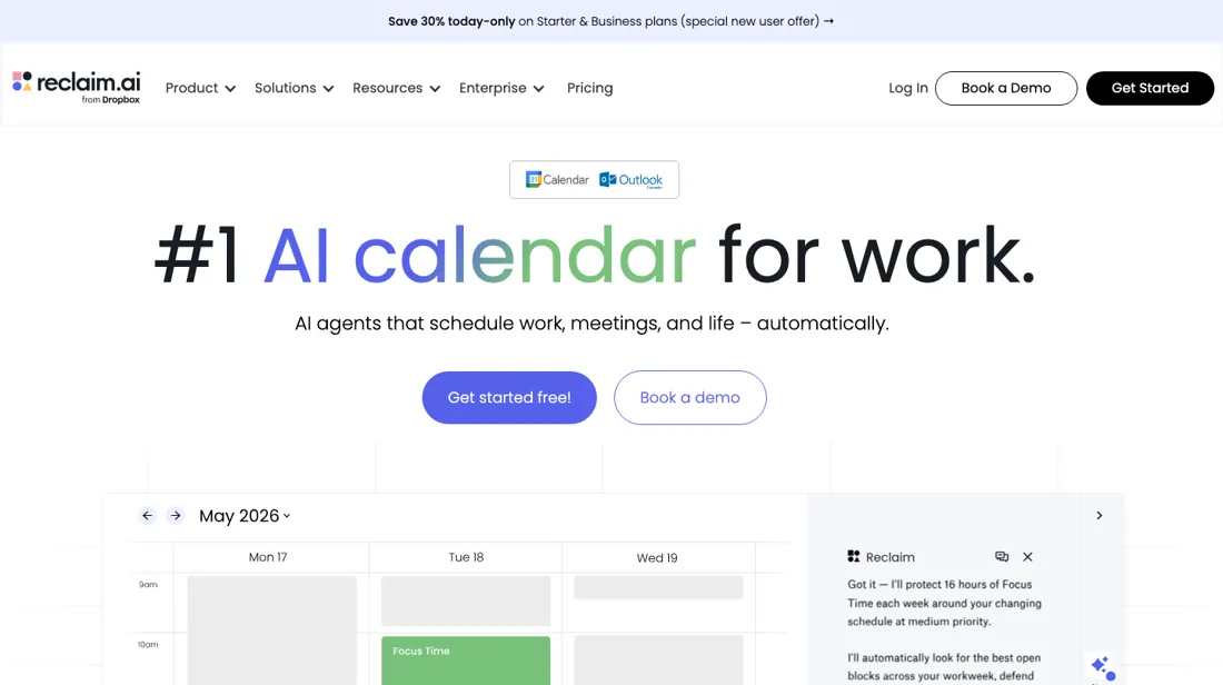 Reclaim.ai product