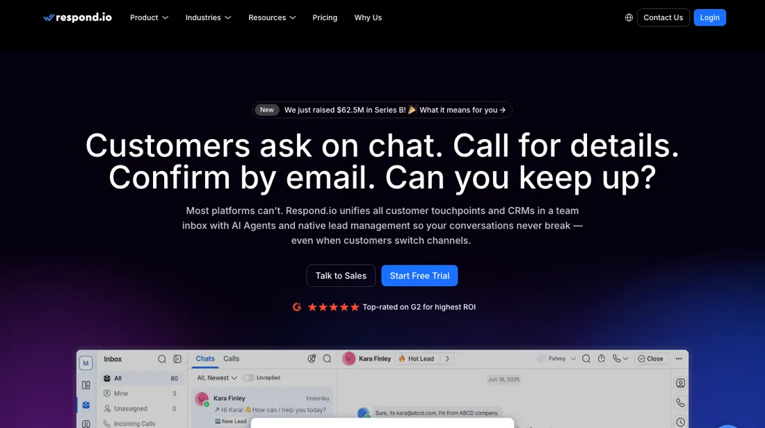 respond.io product