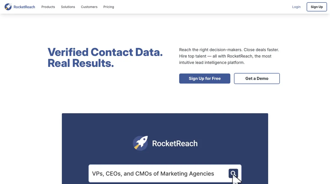 RocketReach product