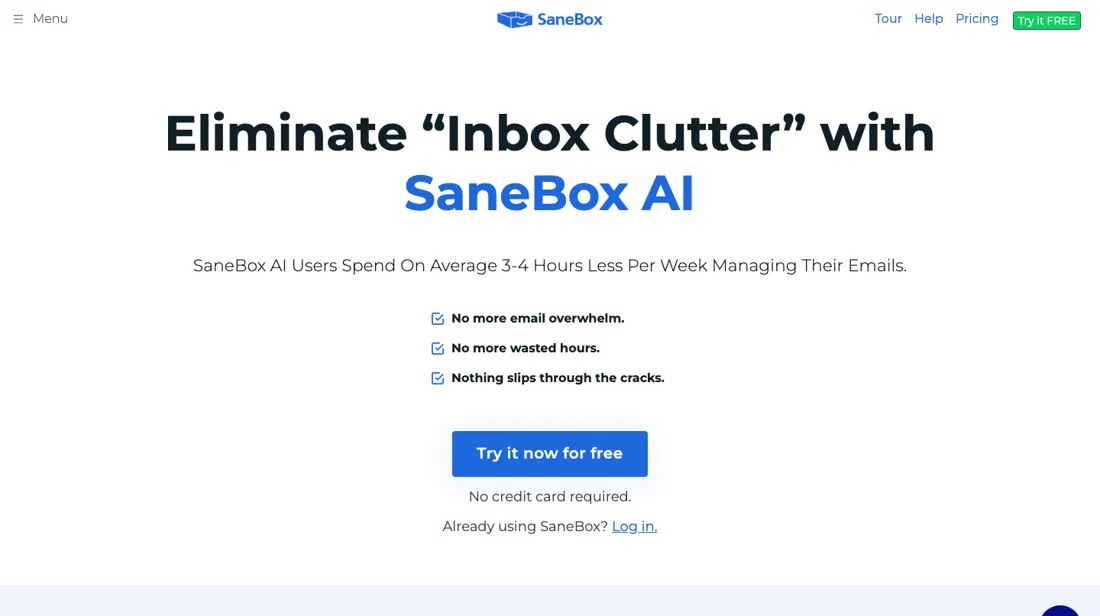 SaneBox product