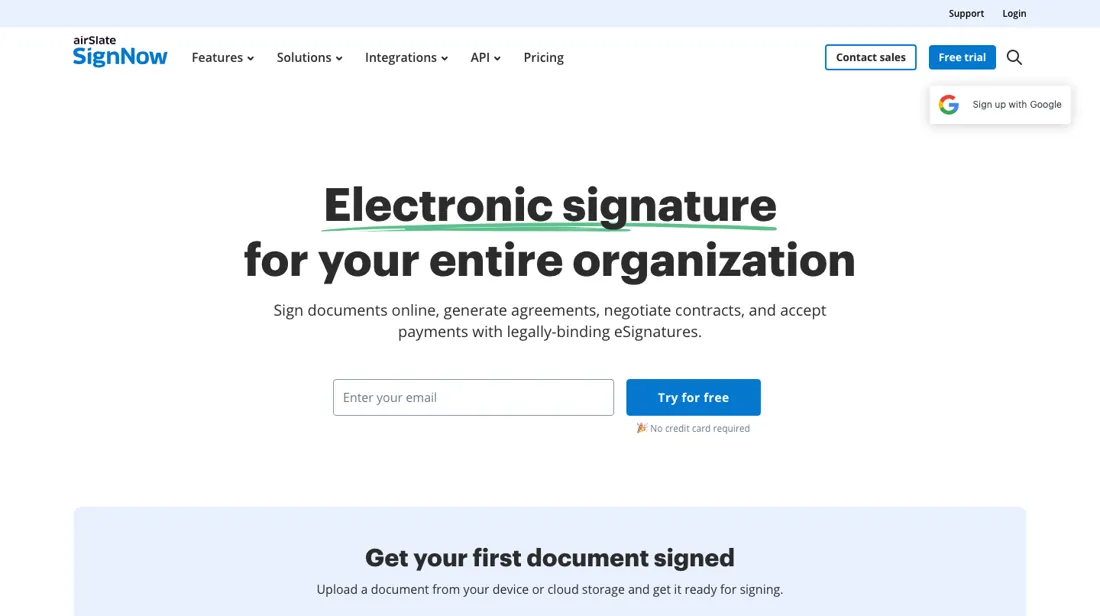 SignNow product