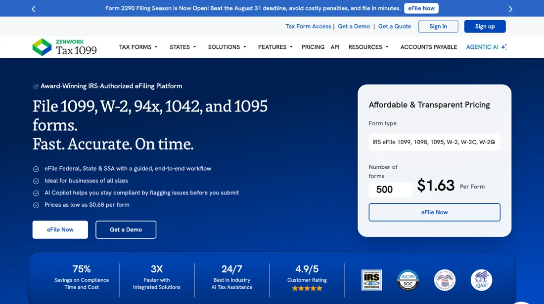 Tax1099 product