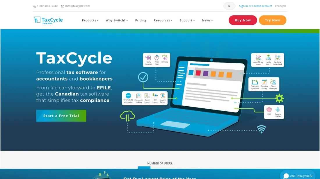 TaxCycle product