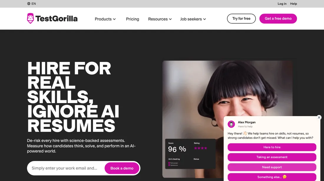 TestGorilla product