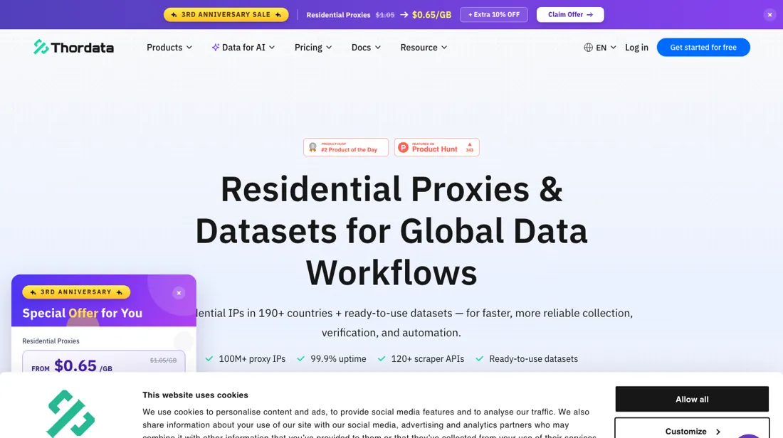 Thordata product