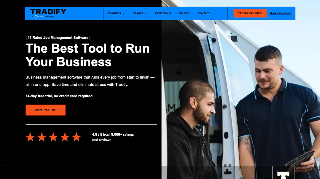 Tradify product