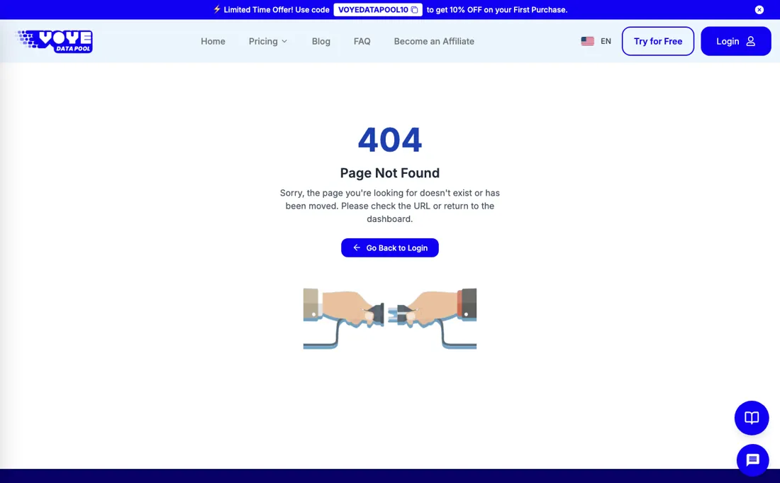 Voye pricing page