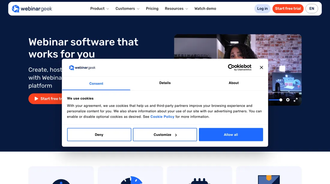 WebinarGeek product