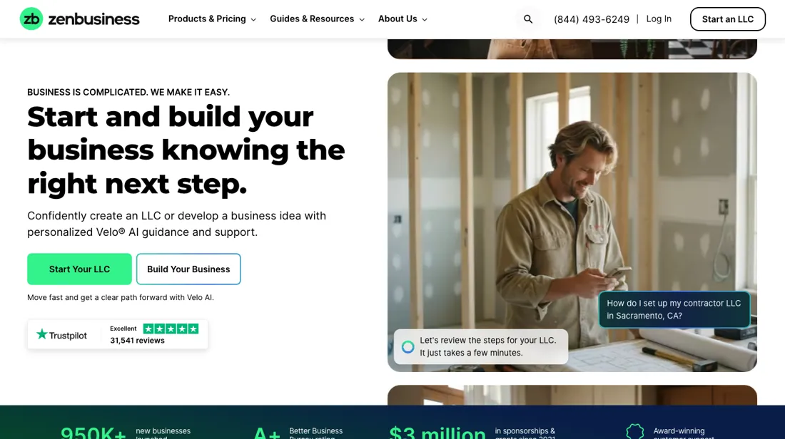 ZenBusiness product