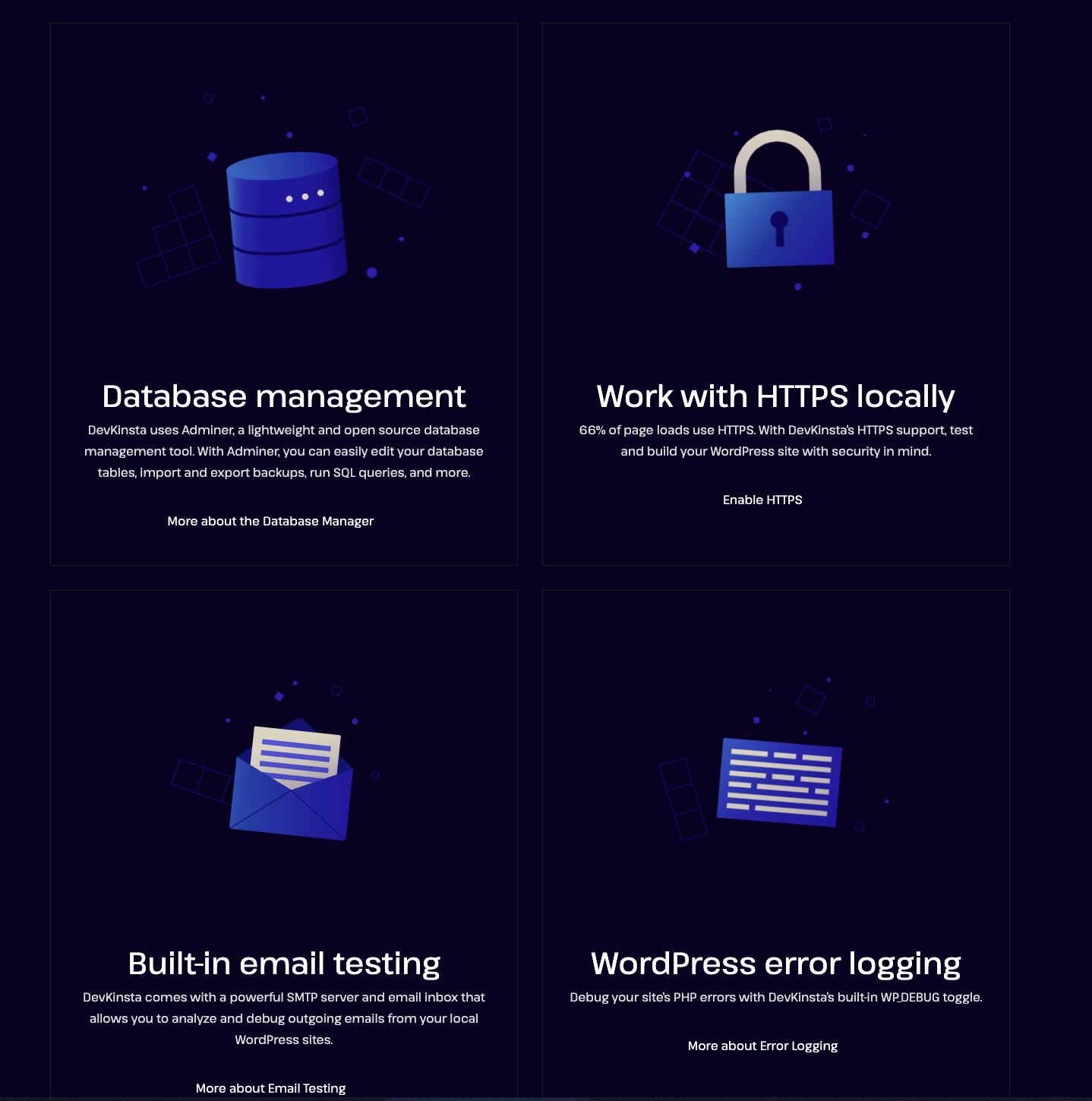 DevKinsta screenshot