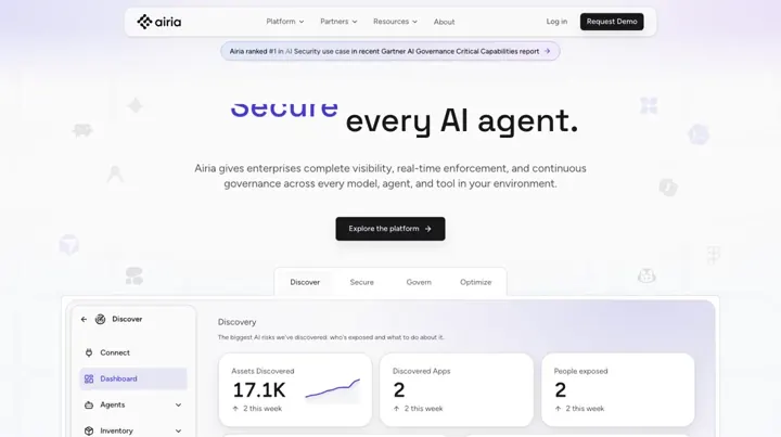 Airia product page