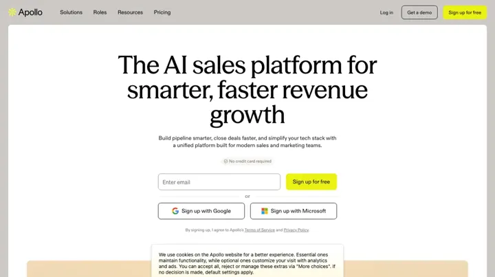 Apollo product page
