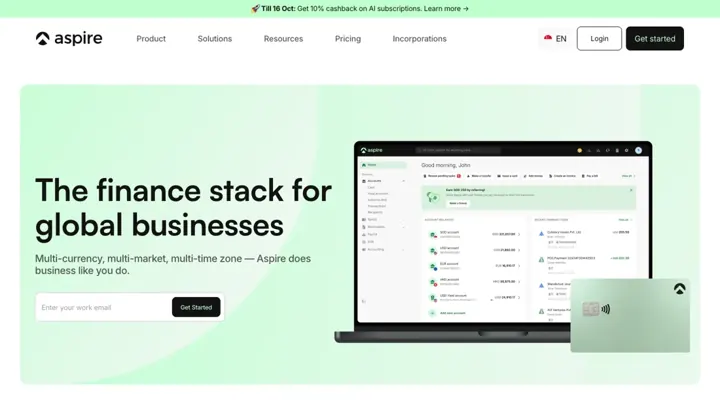 Aspire product page