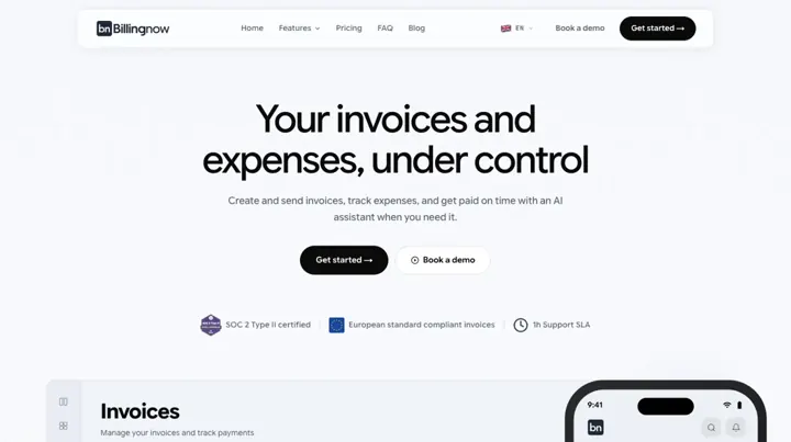 BillingNow product page