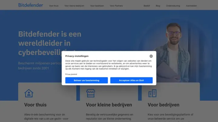 Bitdefender product page
