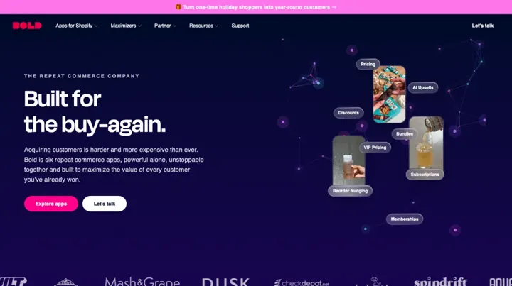 Bold Custom Pricing product page
