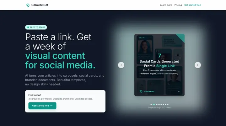 CarouselBot product page