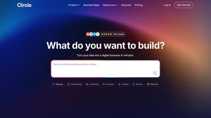Circle product page