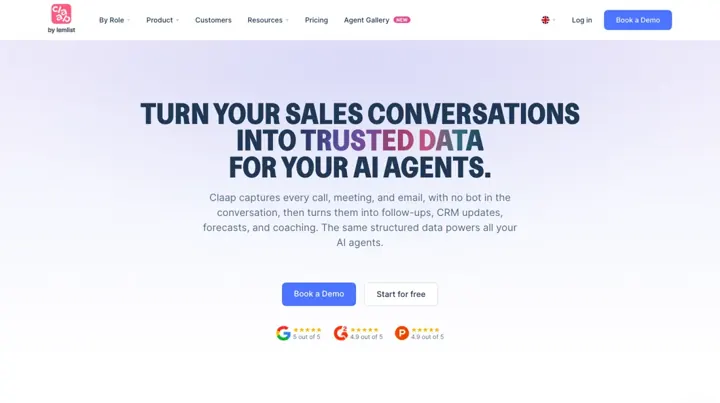 Claap product page