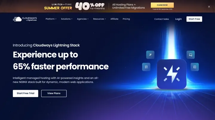 Cloudways product page