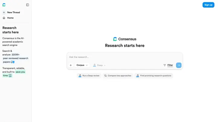 Consensus product page