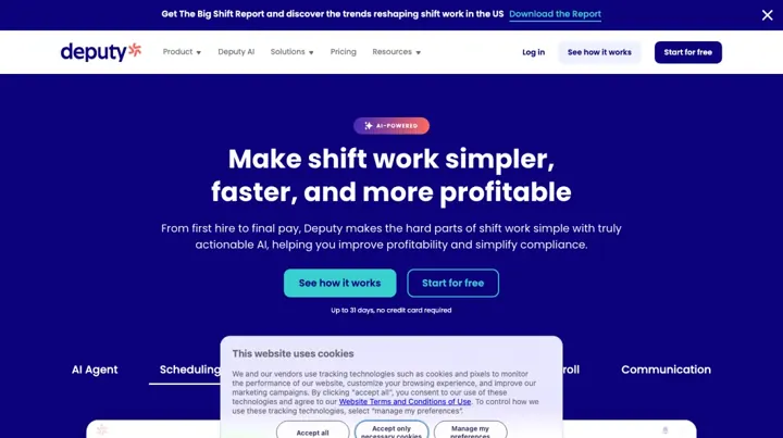 Deputy product page