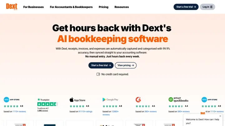 Dext product page