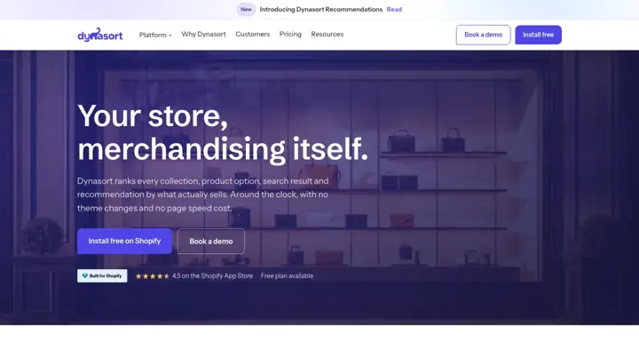 Dynasort product page