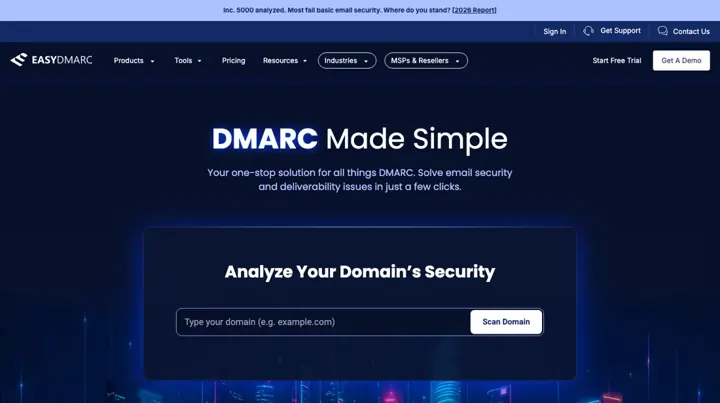 EasyDMARC product page
