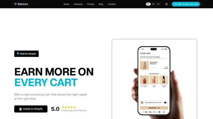 EliteCart product page