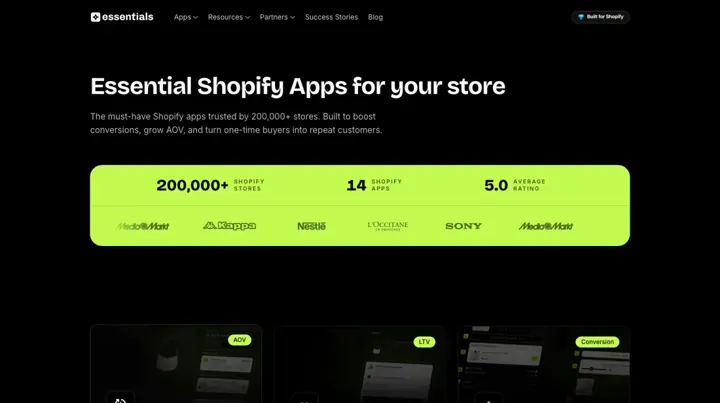 Essential Free Shipping Bar product page