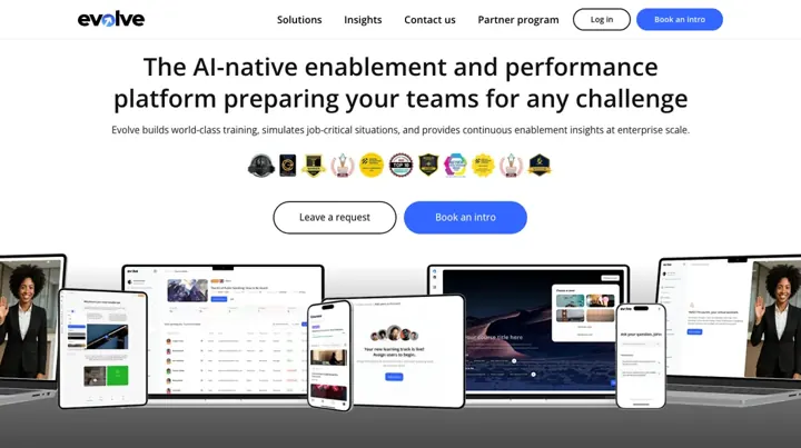Evolve product page