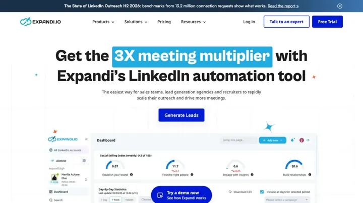 Expandi product page