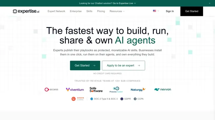 Expertise AI product page