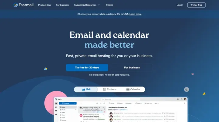 Fastmail product page