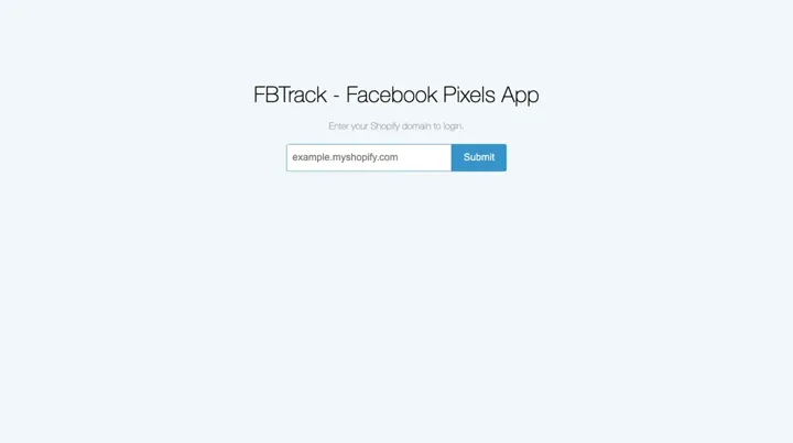 FBtrack product page