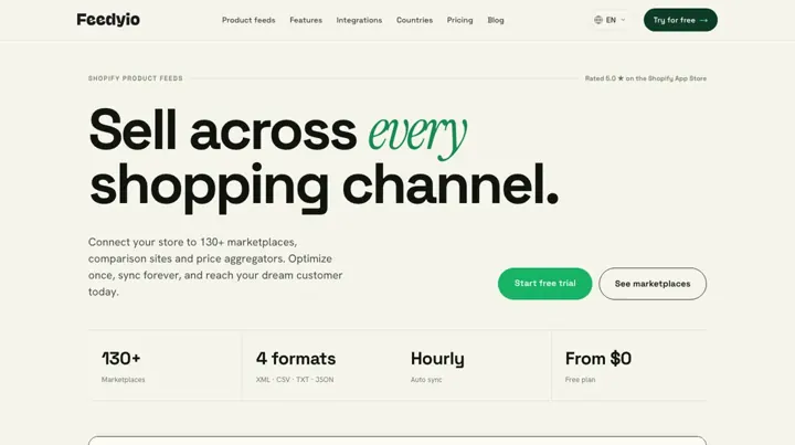 Feedyio product page