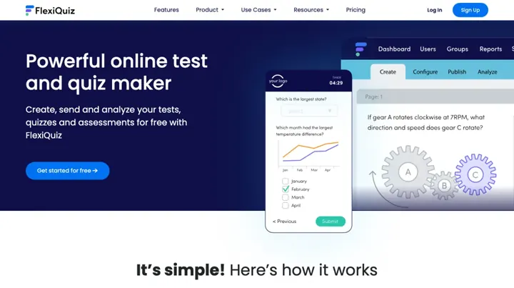 FlexiQuiz product page